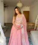 Uditi Singh in Heera - Pink Organza Lehenga Set.